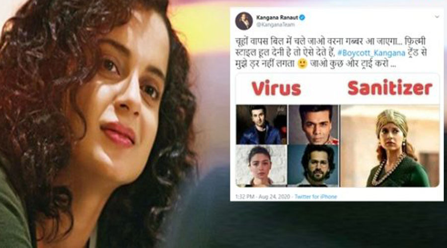 Kangana Ranaut responds to Boycott Kangana emerging as top trend on Twitter: ‘Mice are coming out of their holes’