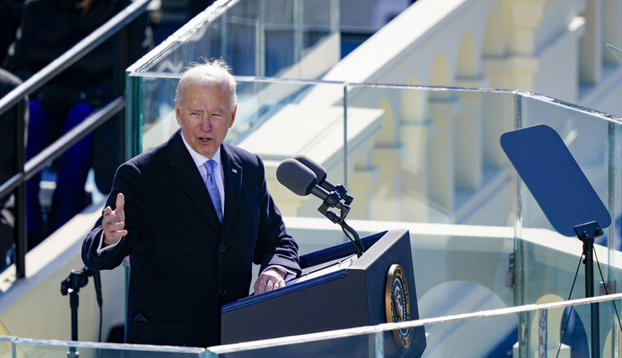 I will be president for all Americans, says Joe Biden in his inaugural speech