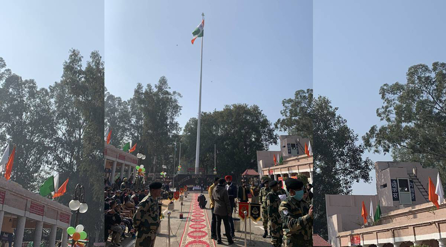 BSF unfurls 131-foot-high Tricolour, tallest along India-Pak border