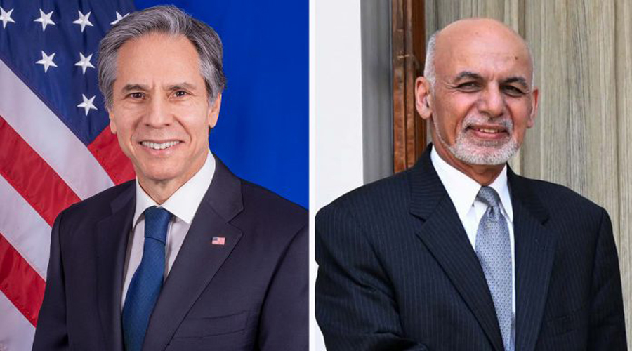 Blinken Warns Afghanistan’s Ghani of Dire Consequences Without Urgent Changes