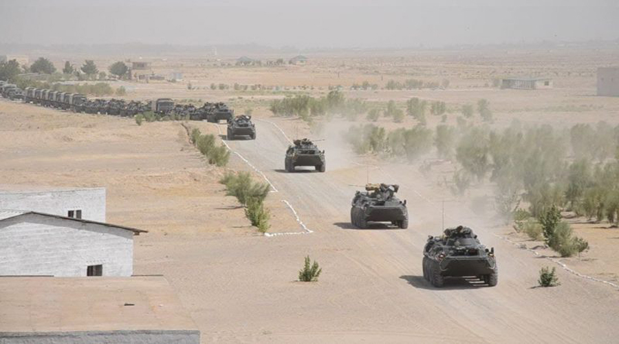 Russian, Uzbek militaries begin joint Afghan border drills