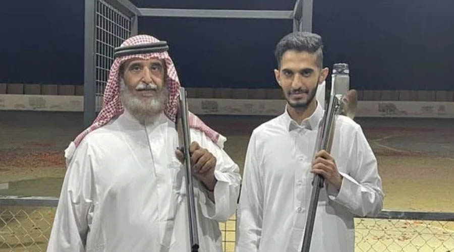 In the Riyadh season, a young Saudi man challenges his father to a shooting tour