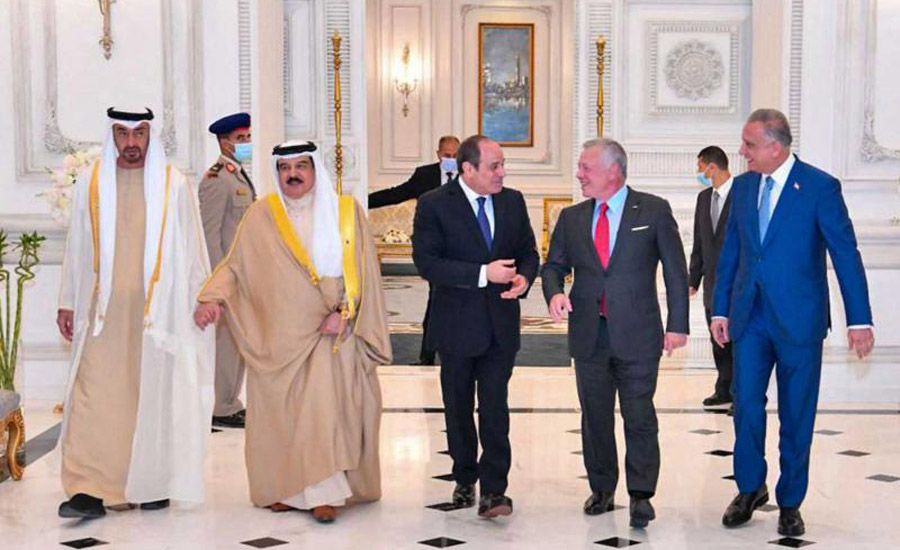 Egyptian President meets leaders of the UAE, Bahrain, Jordan and Iraq ahead of Arab summit