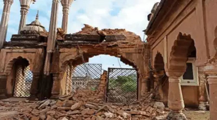 Portion of Historic Bara Imambara Collapses Due to Heavy Rains in Lucknow