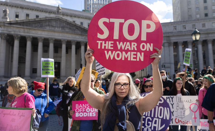 Thousands march in US women’s rallies for abortion rights