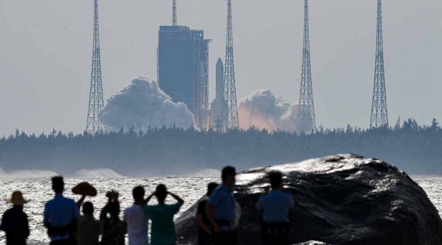 China lucks out again as out-of-control rocket booster falls in the Pacific