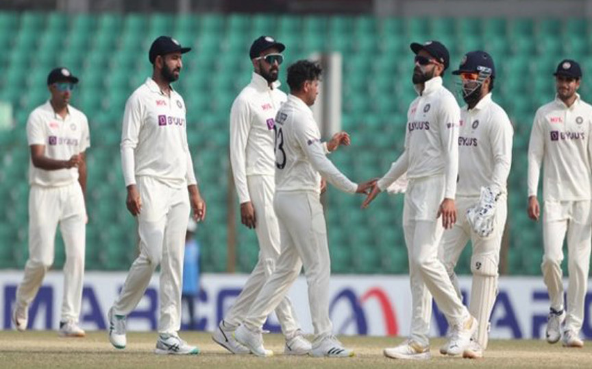 Kuldeep Yadav, Axar Patel share seven wickets to wrap up big India win