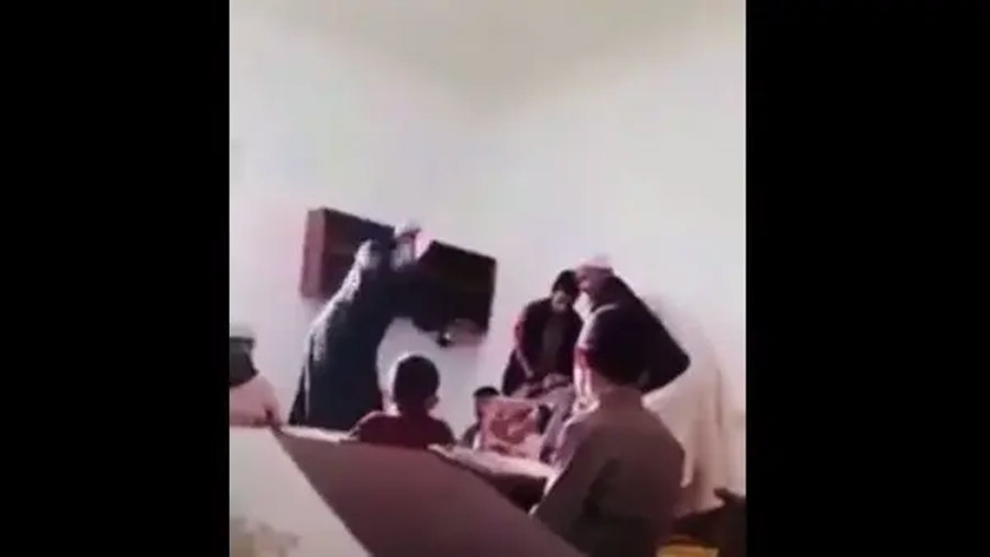 Shocking footage.. Beating, torturing and stripping a Libyan child inside a mosque
