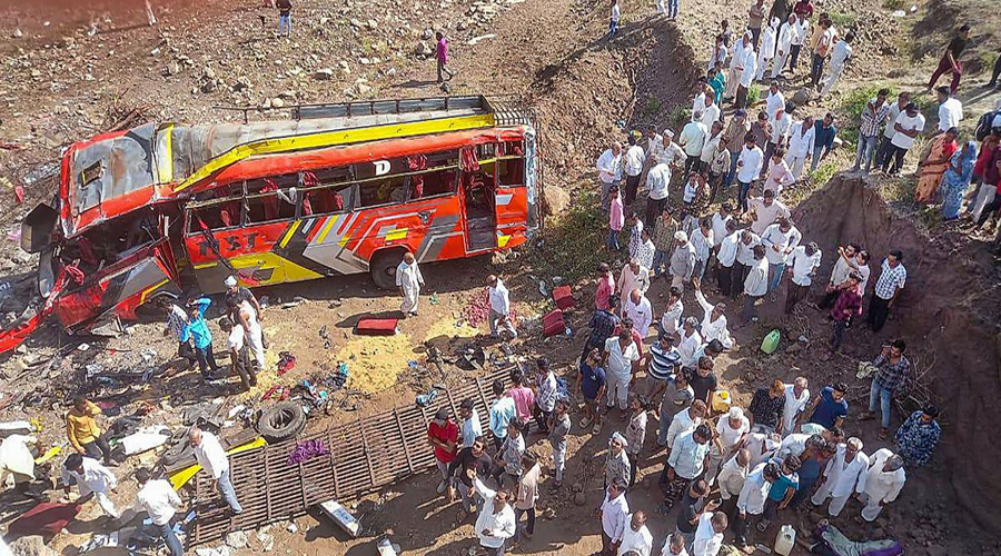 Madhya Pradesh: 15 dead after bus falls off bridge in Khargone