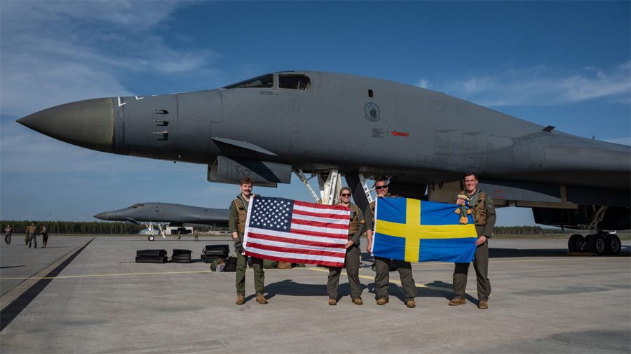 First Time In History, US B-1B Bombers Deployed To Sweden To Defend It From Potential Russian Aggression