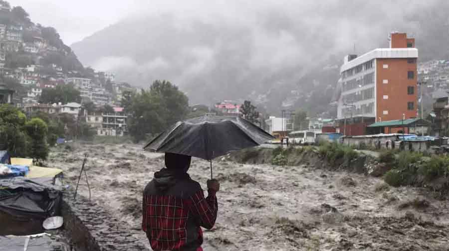 Monsoon rains inundate northern India, with floods and landslides blamed for almost two dozen deaths