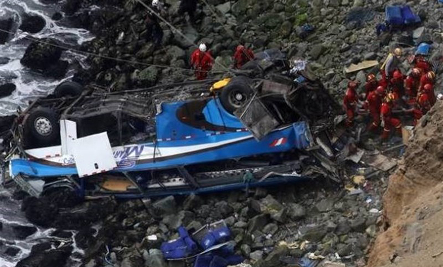 At least 24 killed in Peru bus crash